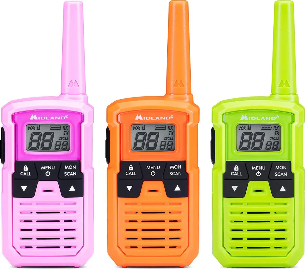 Talkie-Walkie pour Sortie Famille Midland XT10 PRO : Portée 4km Extérieur