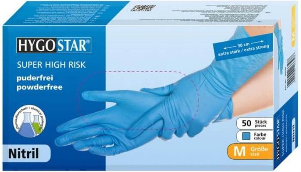 Hygostar Chemikalienschutzhandschuhe "Super High Risk" | 50 Produktbild 