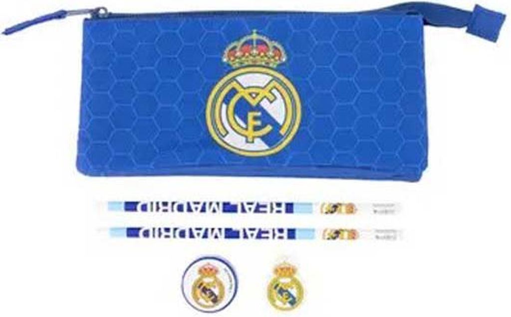 Real Madrid Dreifach-federmäppchen Schrein-set One Size