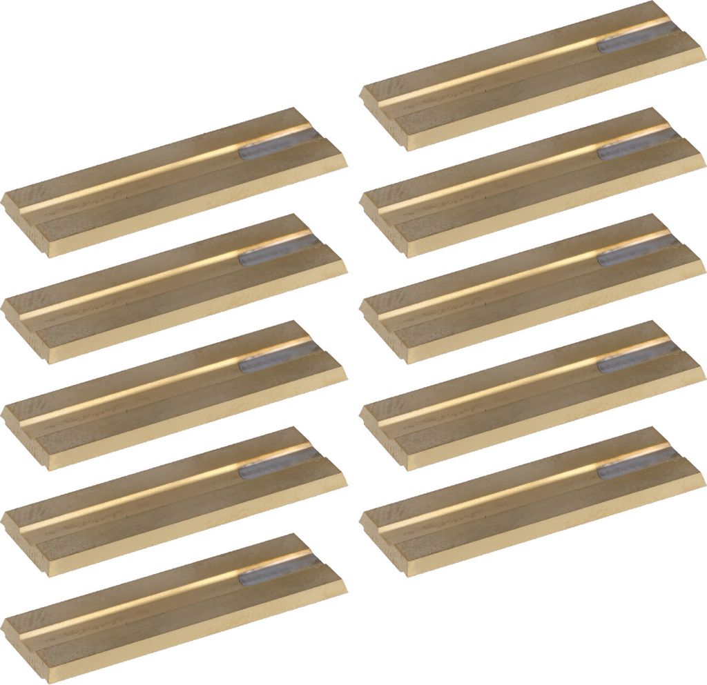 KWO Versofix Wendeplatte | 20x10x1,5 mm | 10 Stück | Wendemesser für Hartholz + Weichholz und Plastik geeignet | Ersatzmesser für Vorschneider, ...
