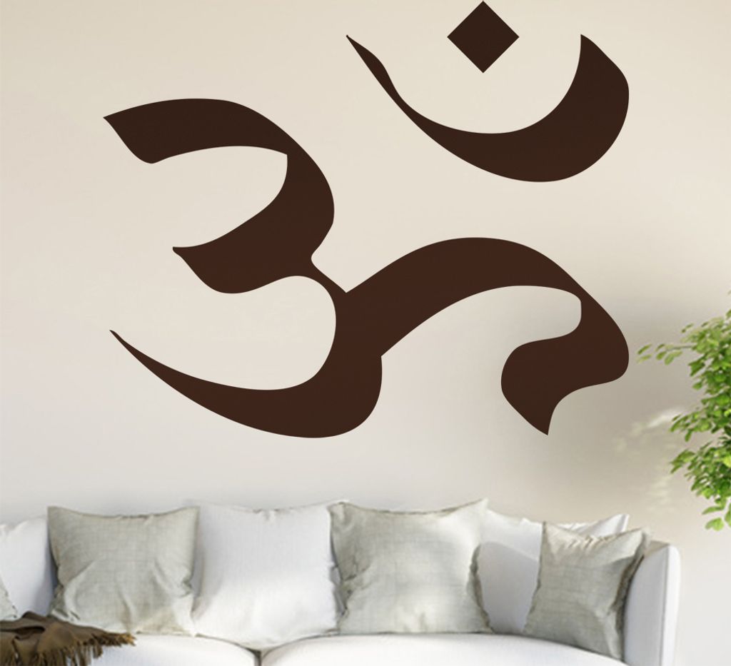 Om Ohm Wandtattoo in 6 Größen - Wandaufkleber Wall Sticker - Dekoration, Küche, Wohnzimmer, Schlafzimmer, Badezimmer