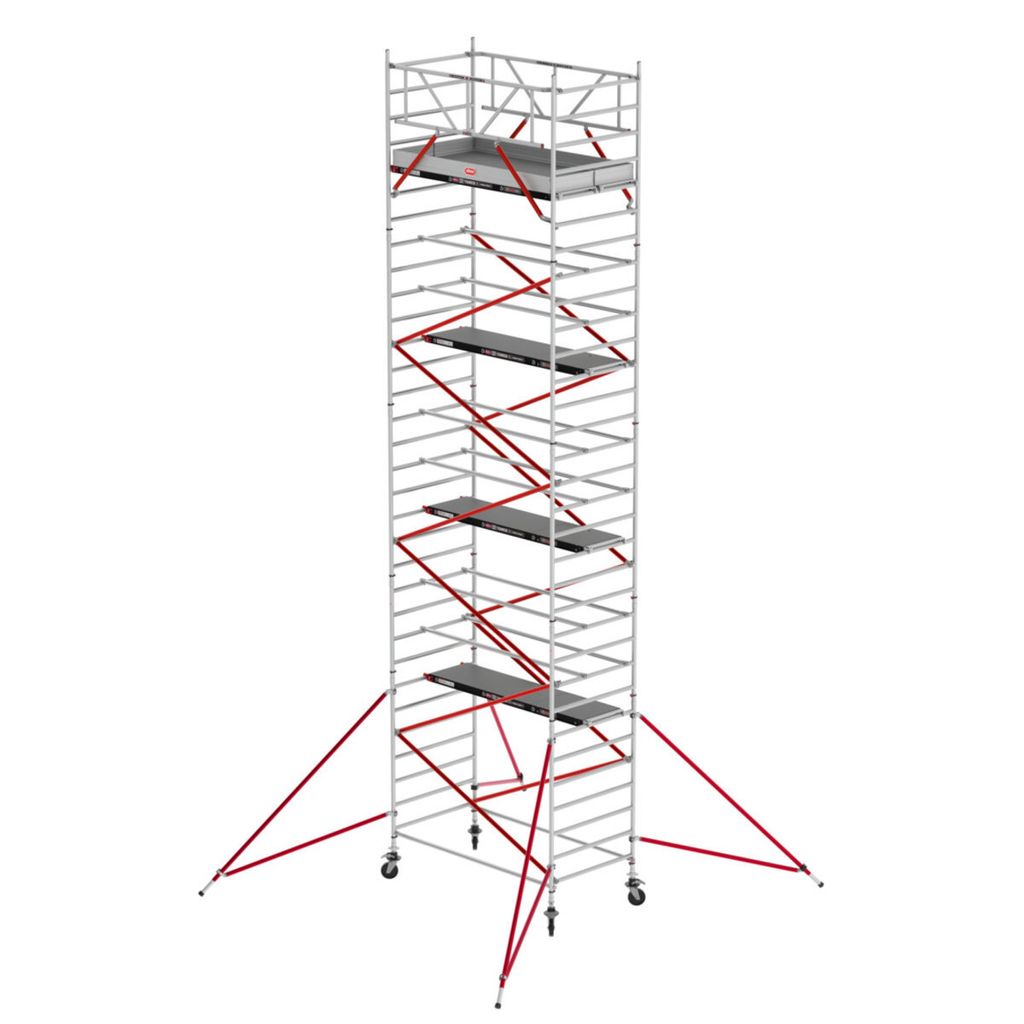 Altrex Fahrgerüst RS Tower 52 Aluminium mit Holz-Plattform 10,20m AH 1,35x2,45m