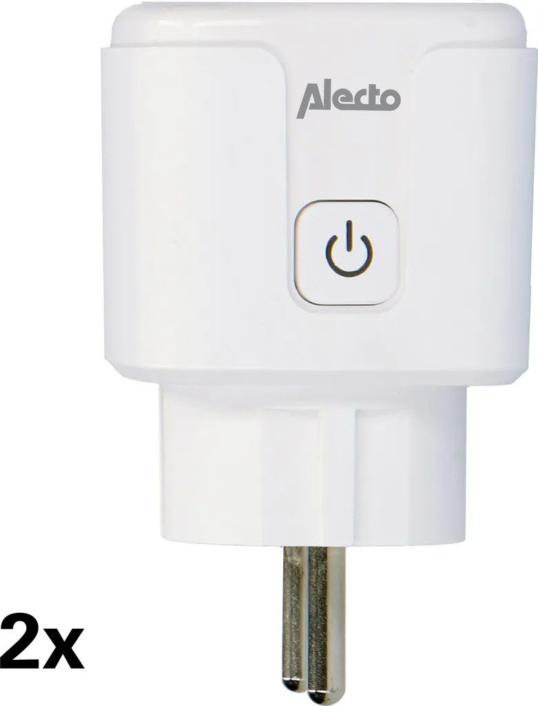 Alecto SMART-PLUG20 Prise connectée wifi pack de 2 blanche 16A