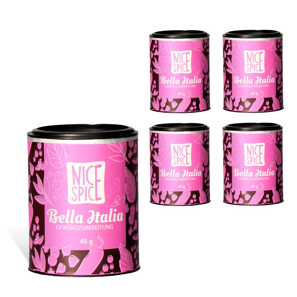 NICE SPICE Italien Allrounder 15 x 45g Gewürzmix für jedes Produktbild 