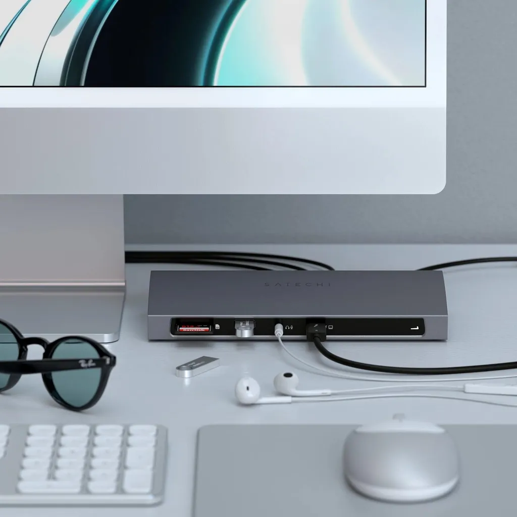 Dock Satechi Thunderbolt 4 EU avec Double Affichage 4K et Charge Rapide - 7