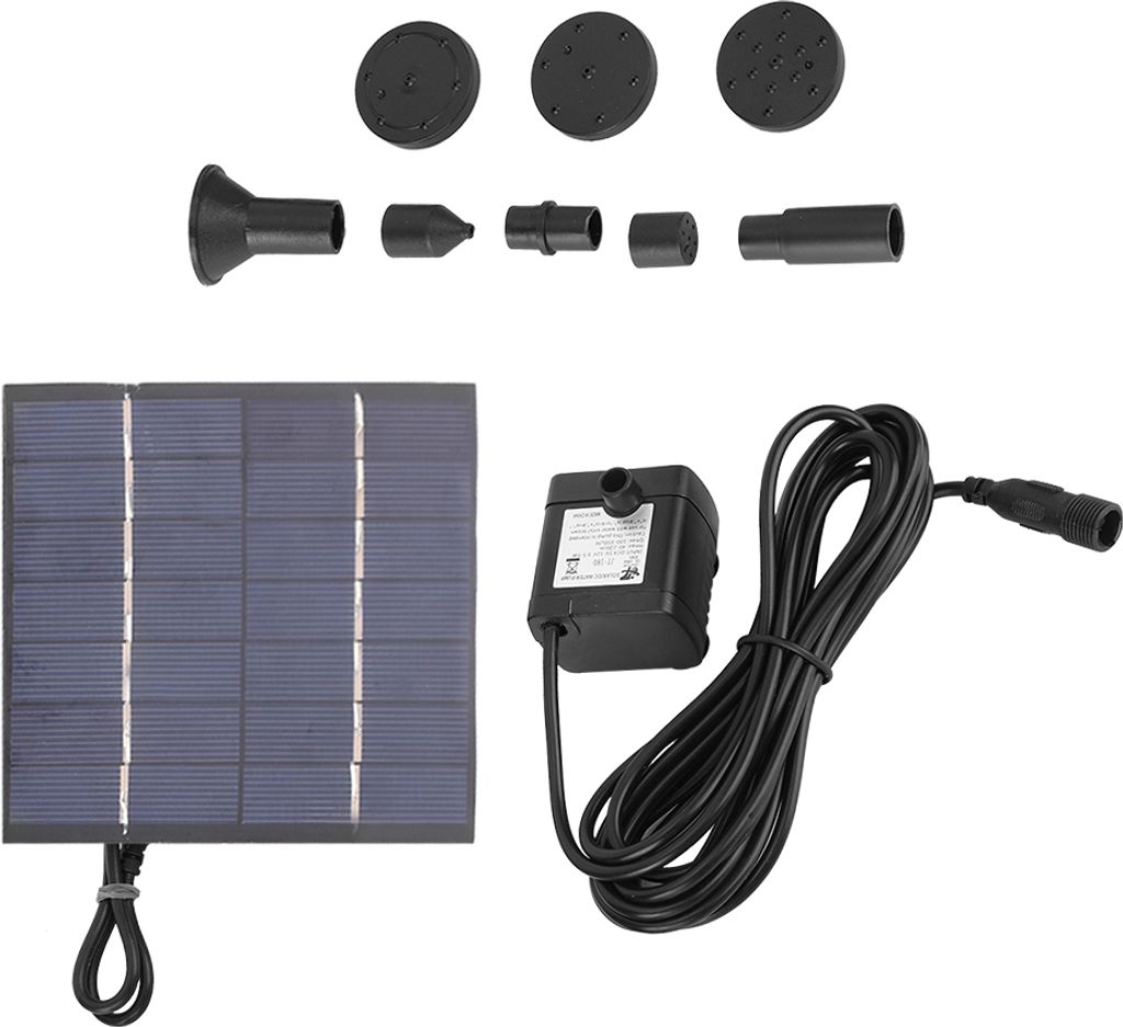 1.4W Solar betriebene Panel Tauchbecken Brunnen Pumpe Teich Pool Springbrunnen Kit