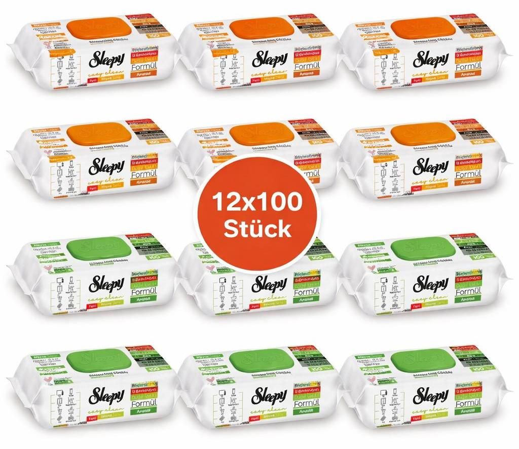 Sleepy Easy Clean Oberflächenreinigungstücher – 6x100 Produktbild 