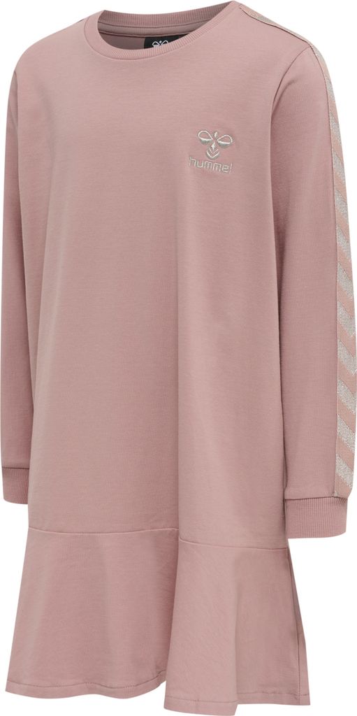 hummel hmlEVELYN DRESS L/S - WOODROSE - 116