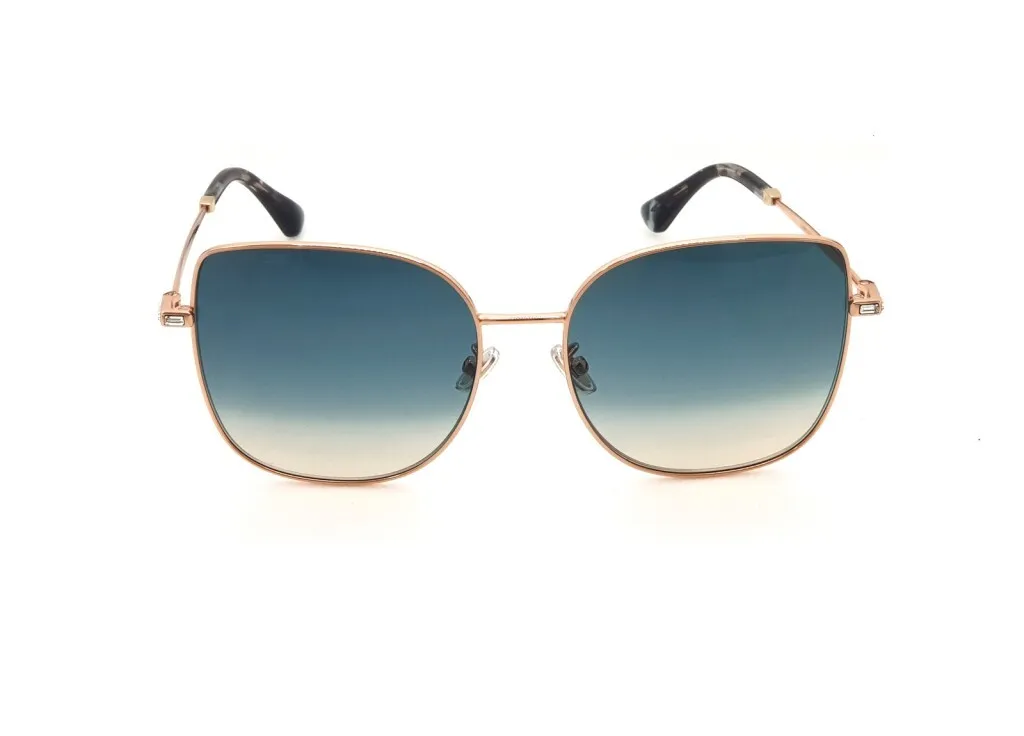 Lunettes de Soleil de Luxe Jimmy Choo Fanny Monture Dorée Taille 59