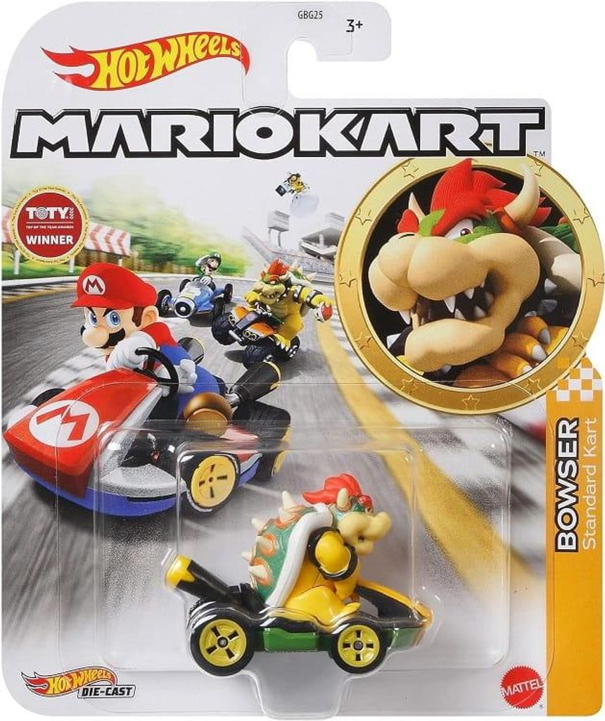 Hot Wheels Mario Kart GRN20, Auto, 3 rok/roky, Černá, Obrázek produktu 