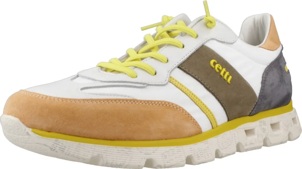 Sneakers Homme Cetti C1363 Blanc - Chaussures Idéales Marche Urbaine