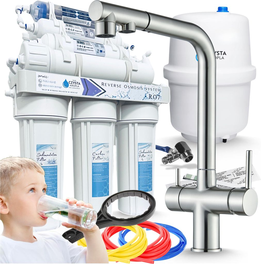 Waterfiltersysteem RO7 Venom met INOX keukenkraan, Productafbeelding 
