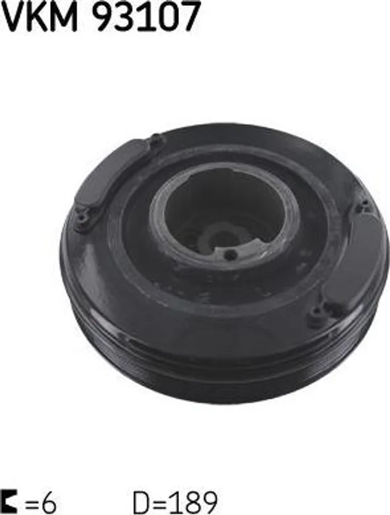 Amortisseur de vibration de vilebrequin pour Volvo 850 S70 et Audi A6 4A