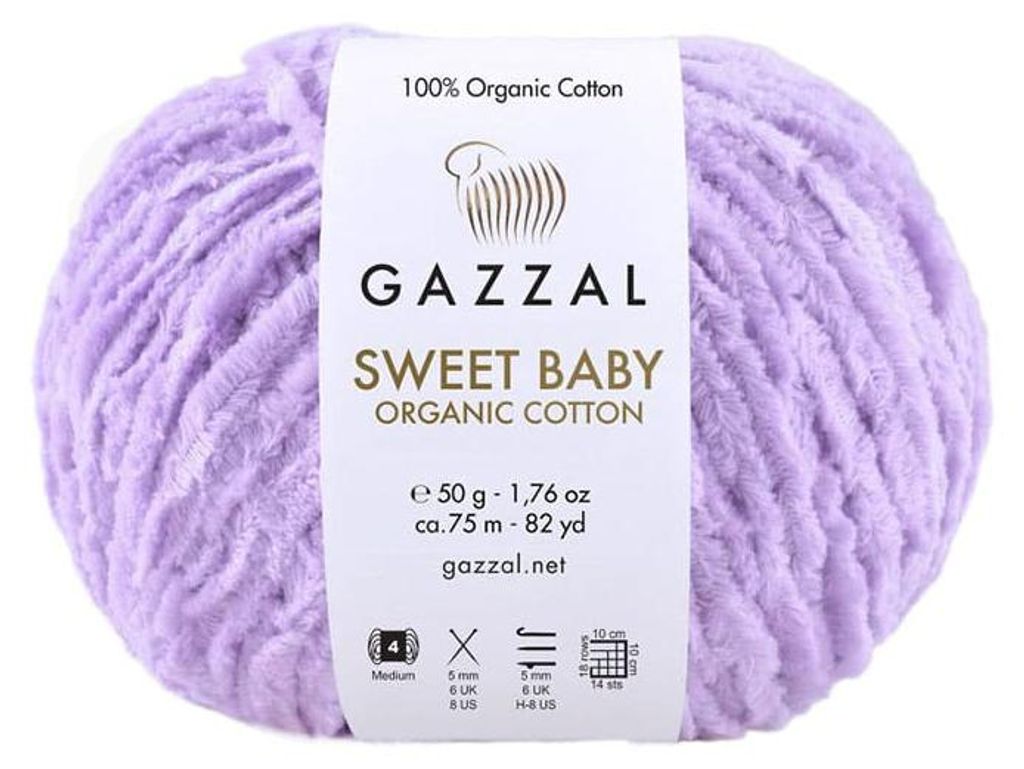 Gazzal Sweet Baby Organic Baumwolle 2614 Violett – weiches Produktbild 
