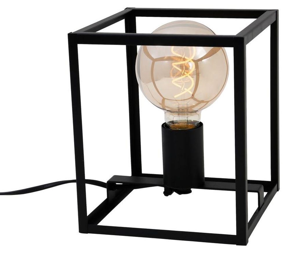 Tischleuchte 1-flammig Black Steel 40W Kabelschalter Produktbild 