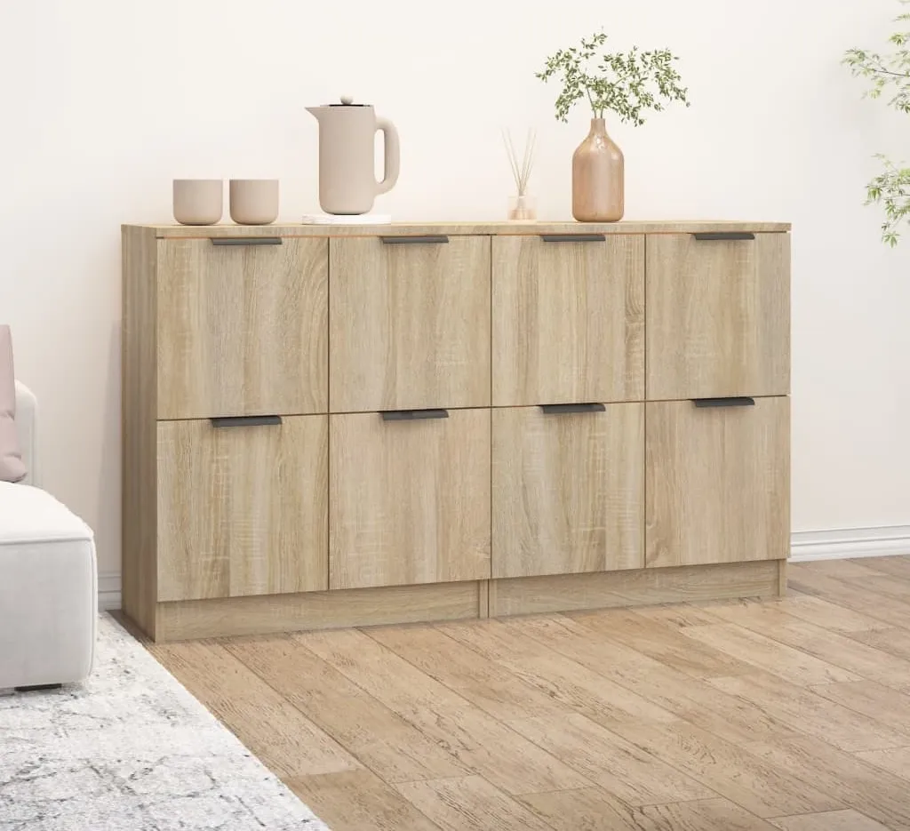 Credenze Moderne 2 pz Rovere Sonoma | Calore e Ordine in 60x30x70 cm