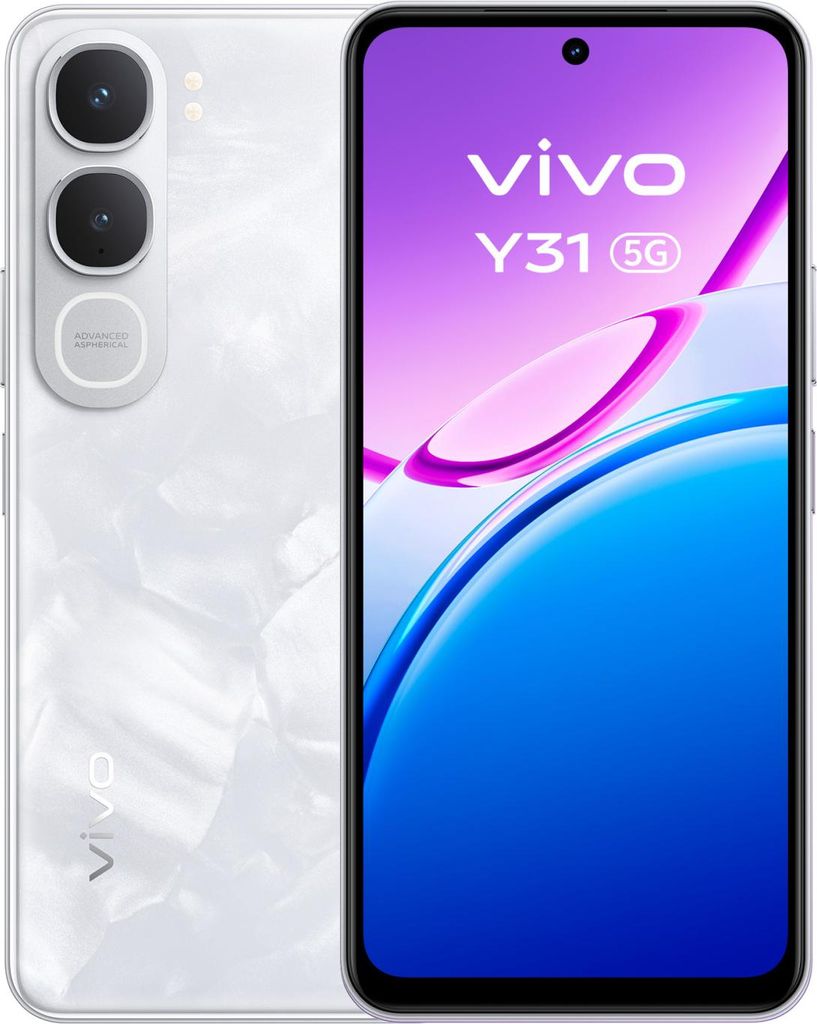 VIVO Y31 17,1 cm (6.72") Android 15 5G USB Typ-C 6 GB 512 GB 6500 mAh Weiß