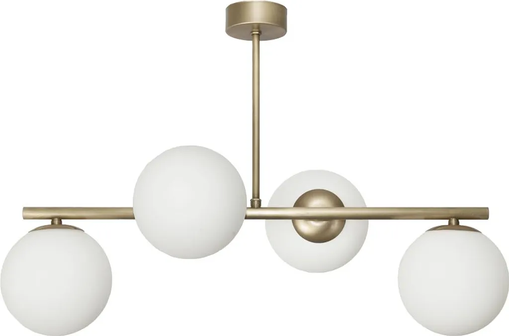 Plafonnier Verre E14 Led en Titane Patiné avec Globes Sphériques de Luxe