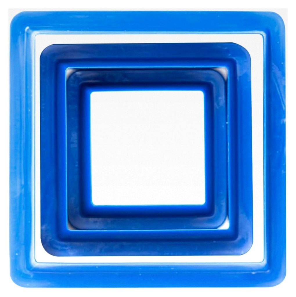 Set Quadrat, 3-teilig, 1,5/3,5/5 cm, Rosa