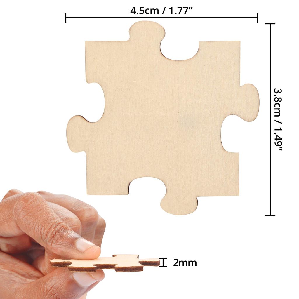 Belle Vous Holz Puzzle Blanko (100er Pack) Puzzle Zum Produktbild 2