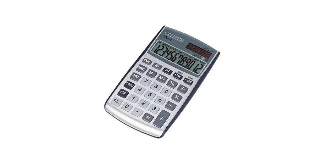 Citizen CPC-112 Calculatrice de poche solaire 12 chiffres sans panne