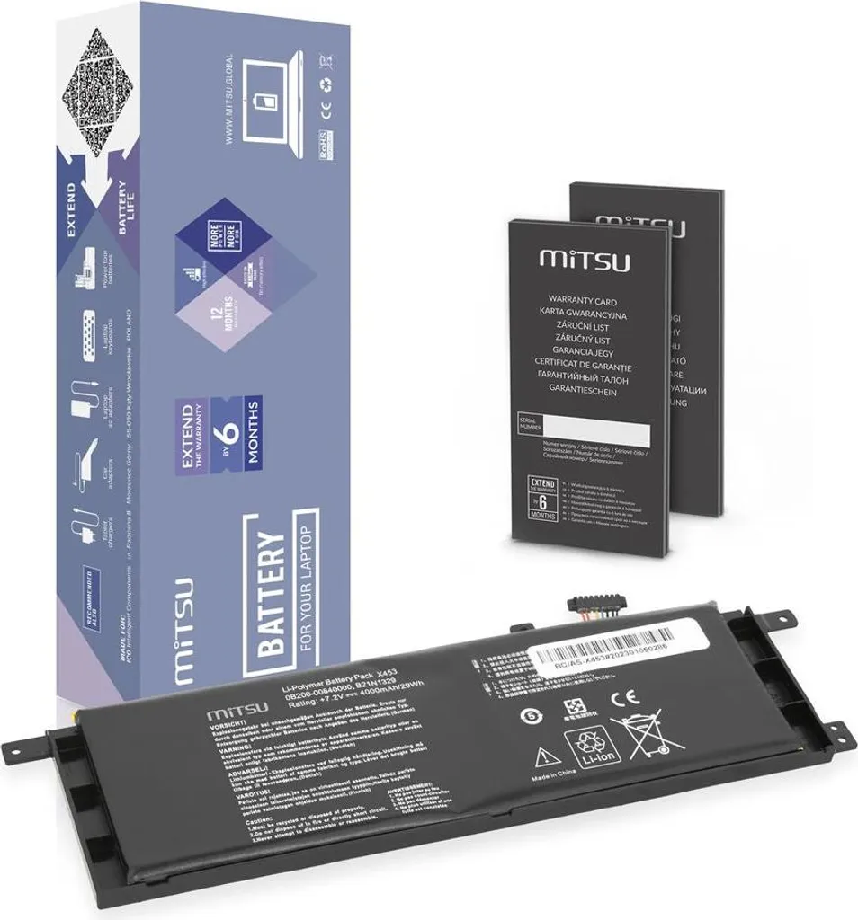 Batterie Ordinateur Portable pour Asus X553MA X453M Série B21N1329