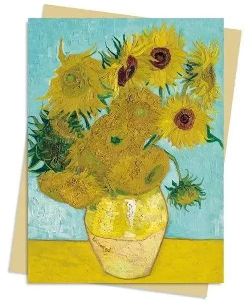 Notizbuch B6 „Sonnenblumen“ von Vincent van Gogh – Flame Tree
