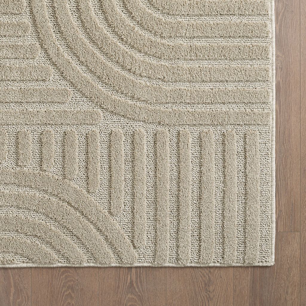 Villa Möbel Aruaro Terrasse, Garten, Balkon, Balkon-Teppich, Outdoorteppich, Farbe:Beige, Grösse:240x340 cm