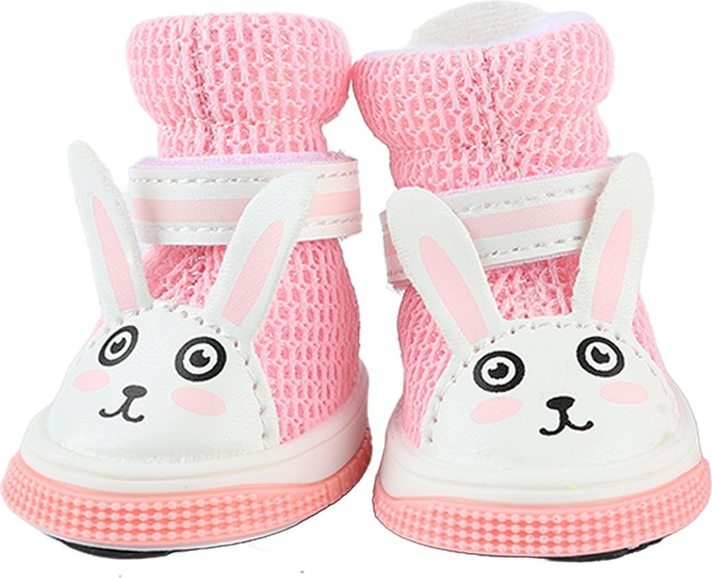 Hundeschuhe, atmungsaktiv, weich, verhindern Verrutschen, leicht, niedliche Netz-Welpenstiefel für Frühling und Sommer