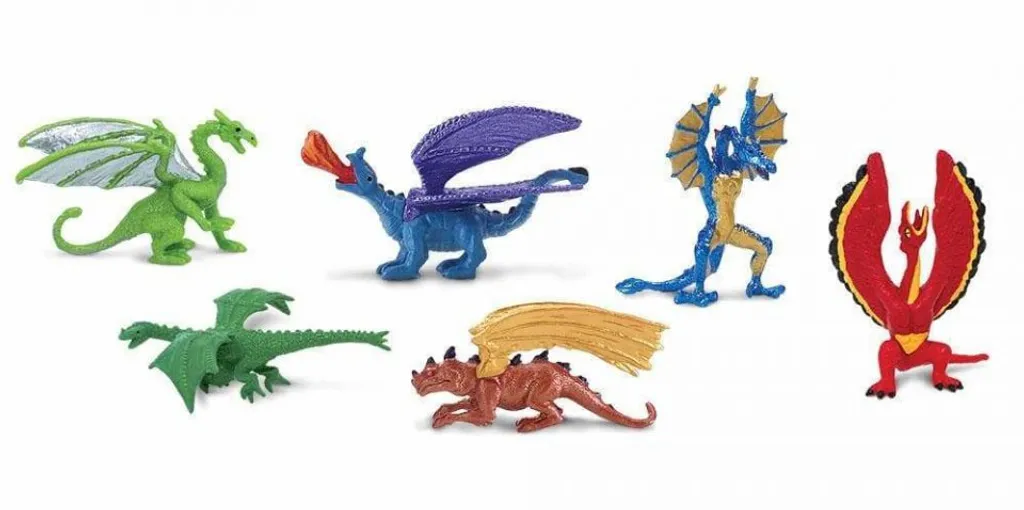 Kit Figurines Dragons sans Danger pour Enfant Lair of the Dragons TOOB