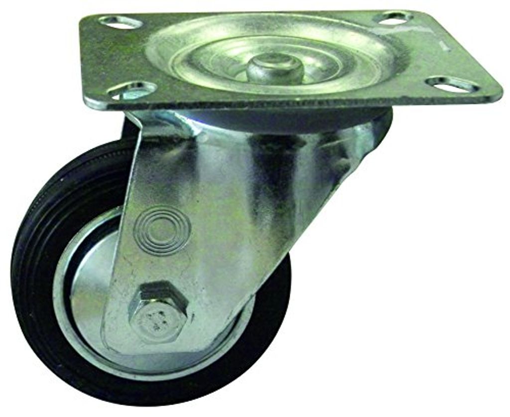 HSI 257030.0 Lenkrollen mit Platte Eisen verzinkt 80mm