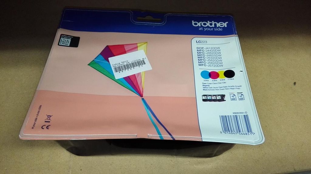 Brother LC-223VALBP, Schwarz, Cyan, Magenta, Gelb, 4 Produktbild 