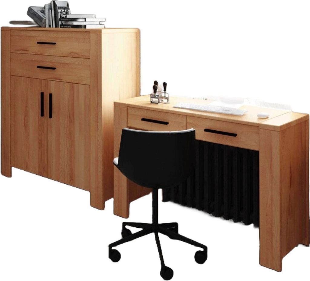 Kommode Lubic aus Kernbuche massiv 111x45x128 m. 2 Türen 2 Schubladen Holzbeinen