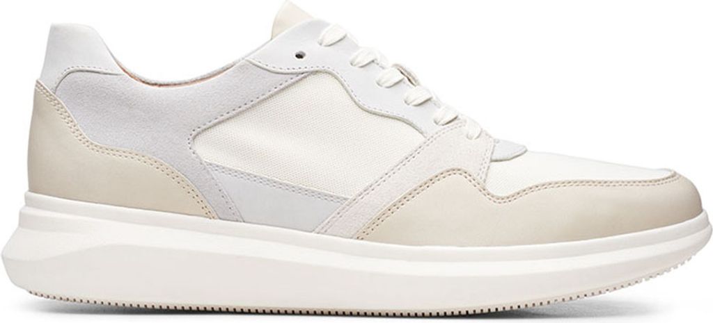 CLARKS Półbuty męskie Un Globe Run biała skóra 44 Zdjęcie produktu 