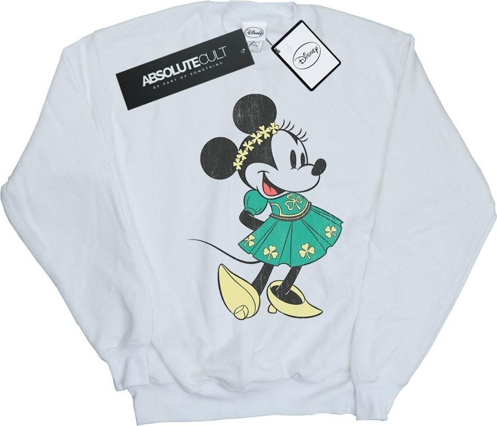 Disney - "St Patrick's Day" Sweatshirt für Damen BI27926 (M) (Weiß)