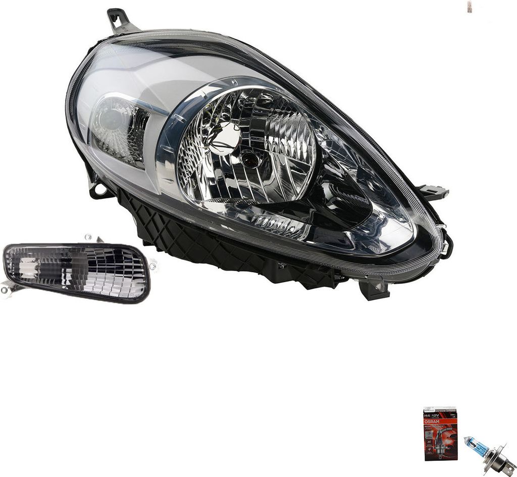 Johns, Scheinwerfer + Osram Night Breaker Laser passend für Fiat Punto 199 10/09- Rechts 51855638 0000051937149 51937149 51858822