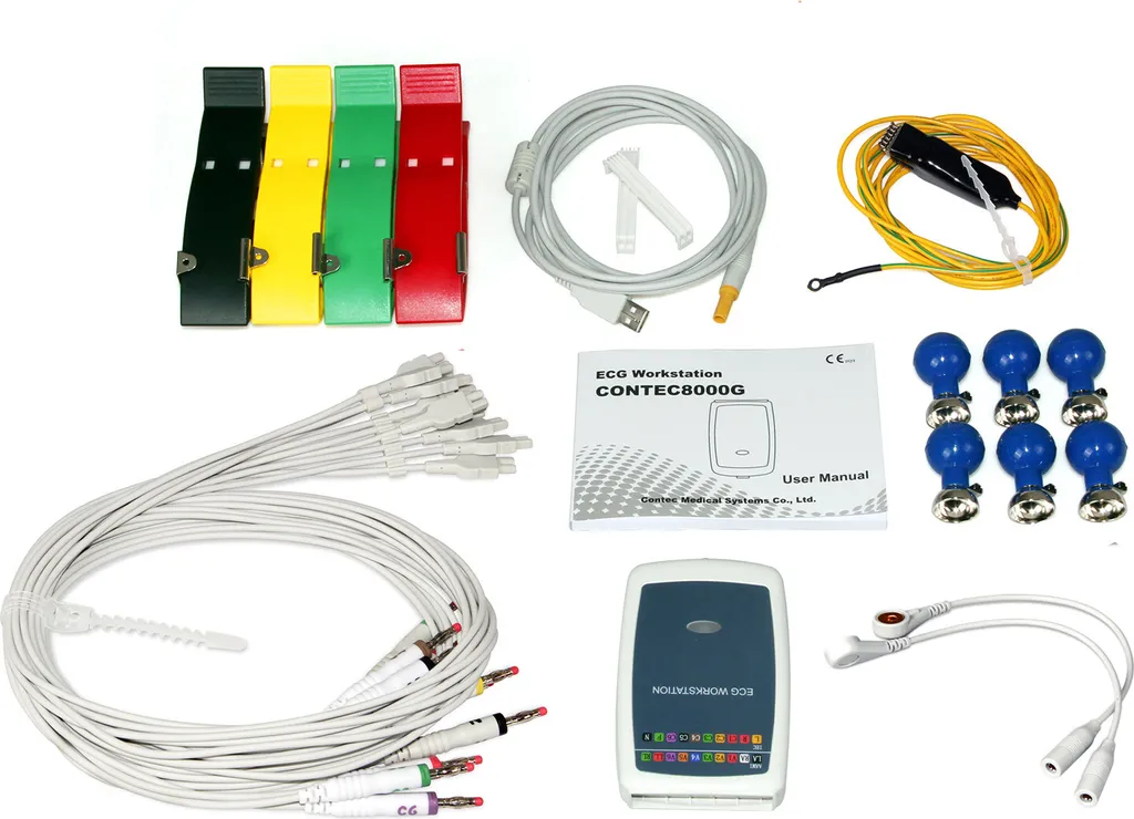 Moniteur ECG PC 12 dérivations CONTEC8000G pour analyse cardiaque rapide