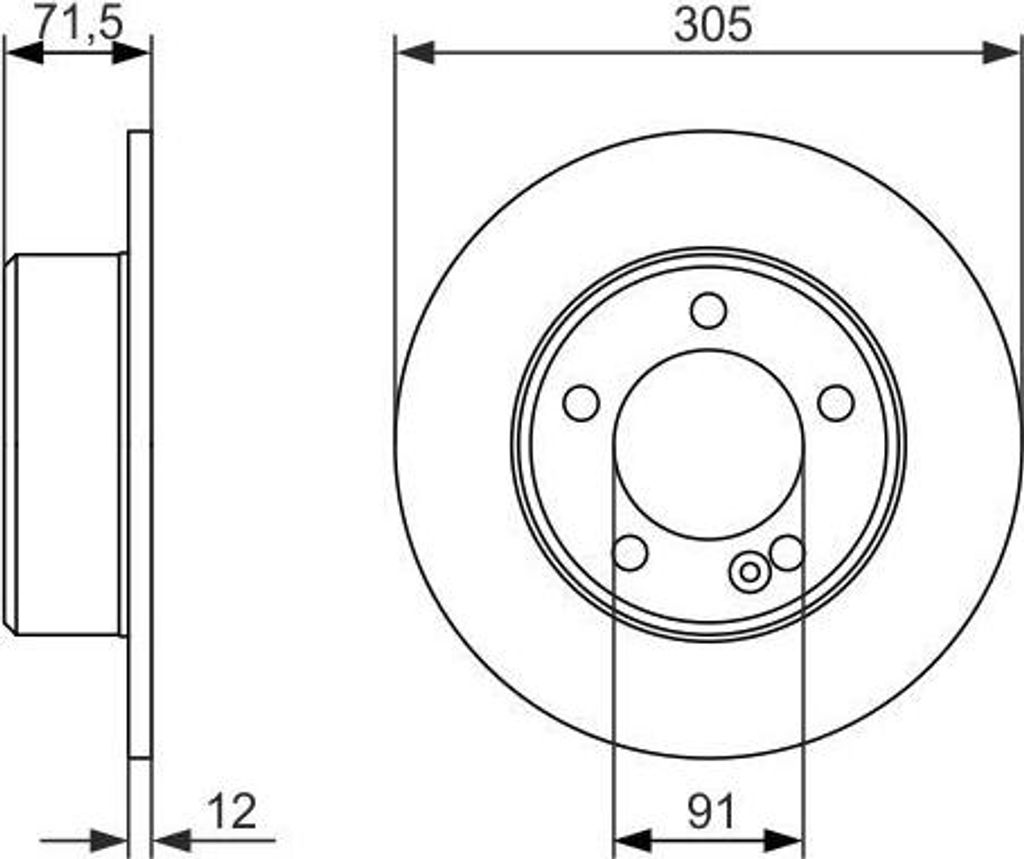 BOSCH 0 986 479 714 Bremsscheibe OE 4320600Q0B kompatibel mit NV400, Movano, Master