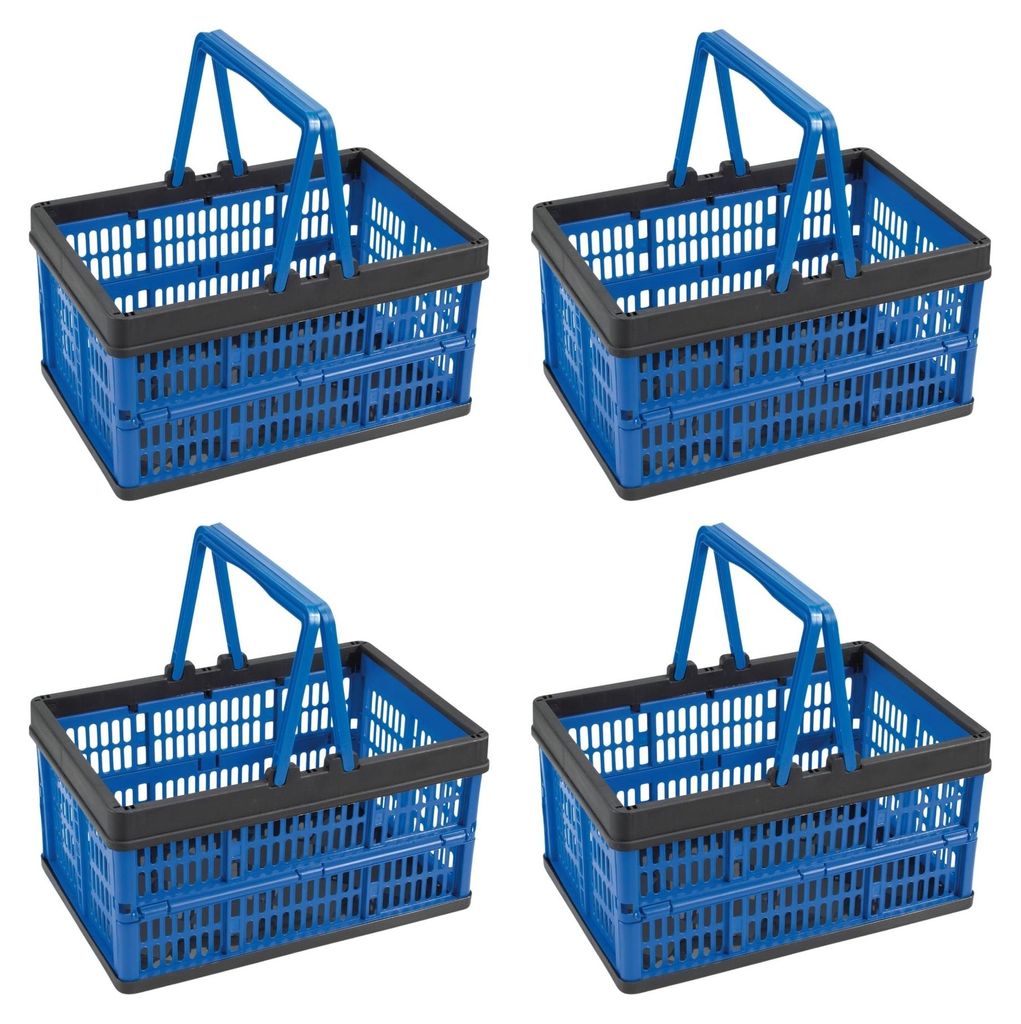Novaliv skládací box modrý sada 4 ks - 16l skládací koš s Obrázek produktu 