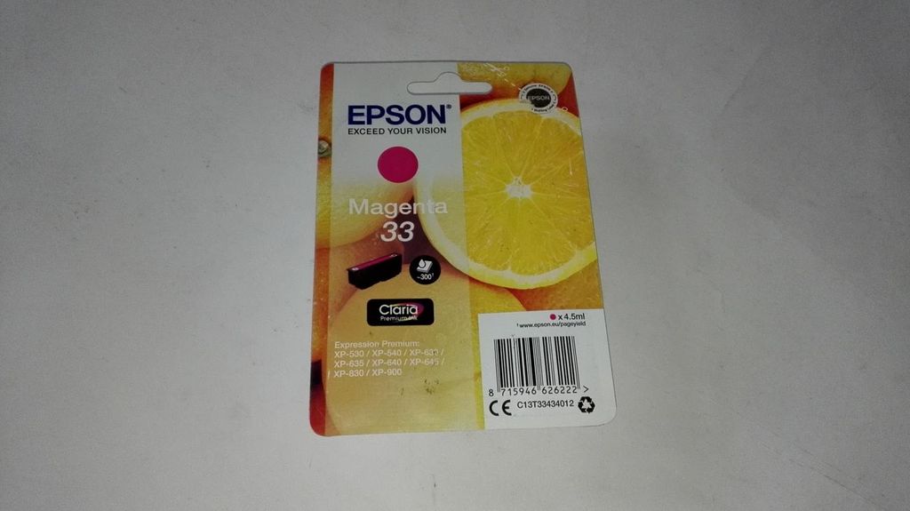 Epson Oranges Singlepack Magenta 33 Claria Premium Ink, Produktbild 