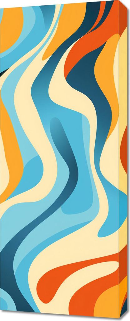 Bild 40x100cm Tanzende Wellen