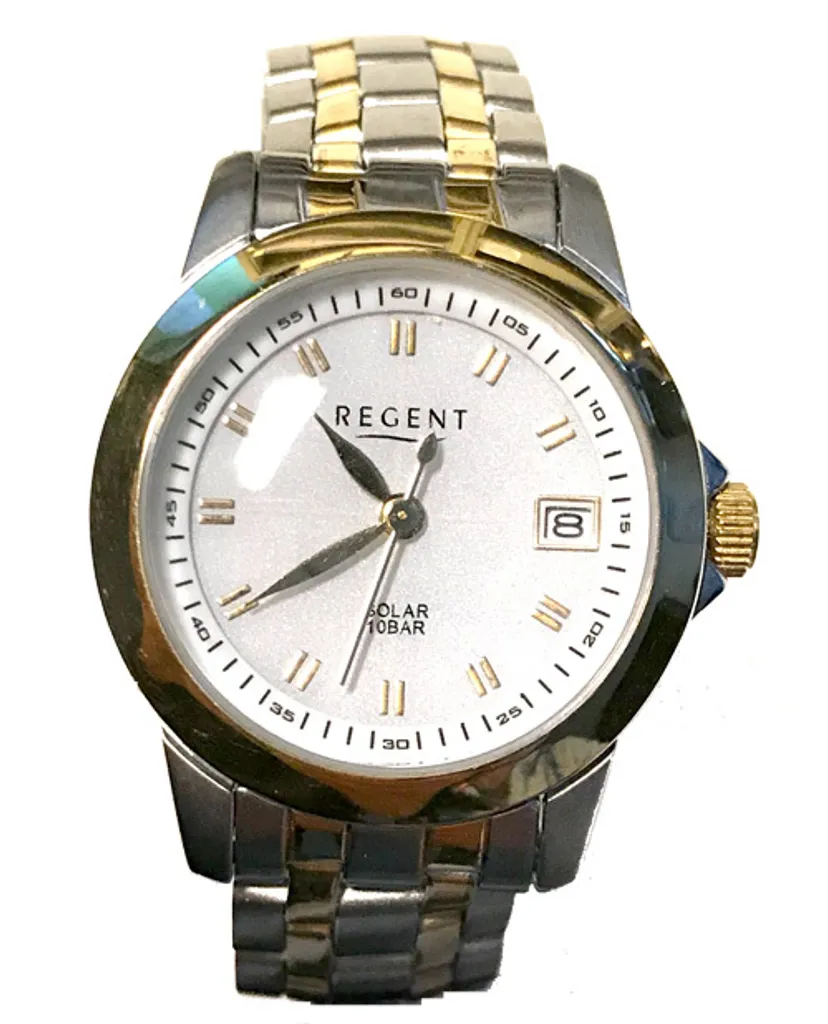 Montre Regent 12230493 pour femme : élégance en acier et précision quartz