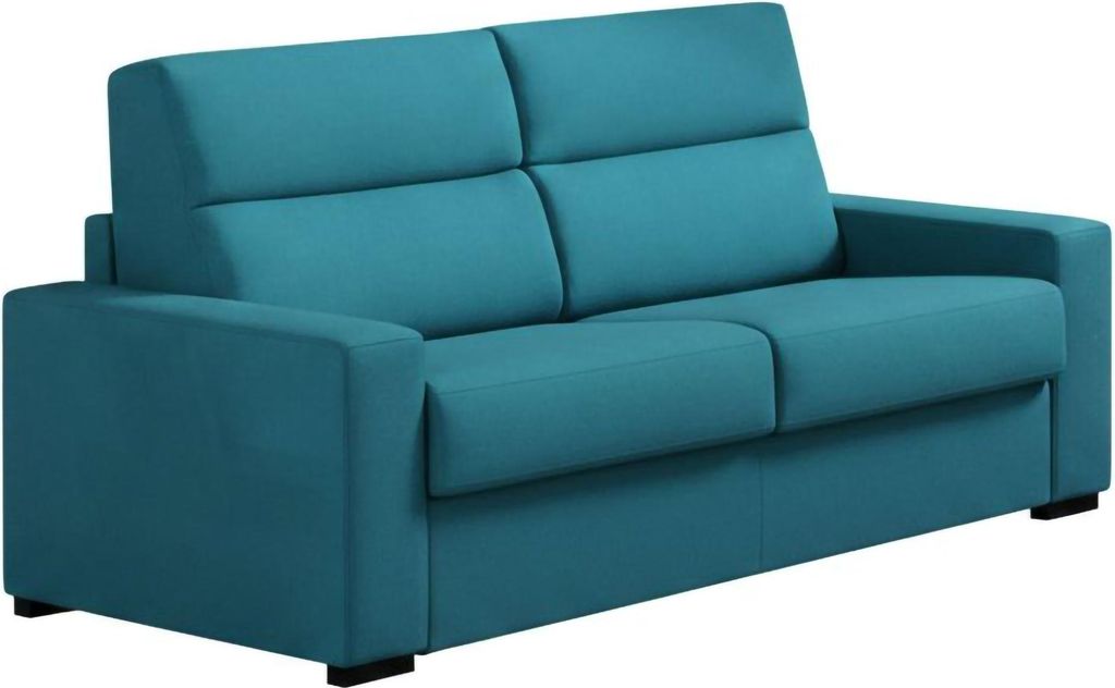 Quindici - 3-Sitzer Schlafsofa, 220x95 cm Blau, Abnehmbar Italy