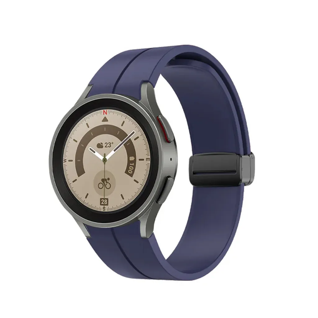 Cinturino Silicone 20mm SYSTEM-S Blu per Samsung Galaxy Watch 5 e 4