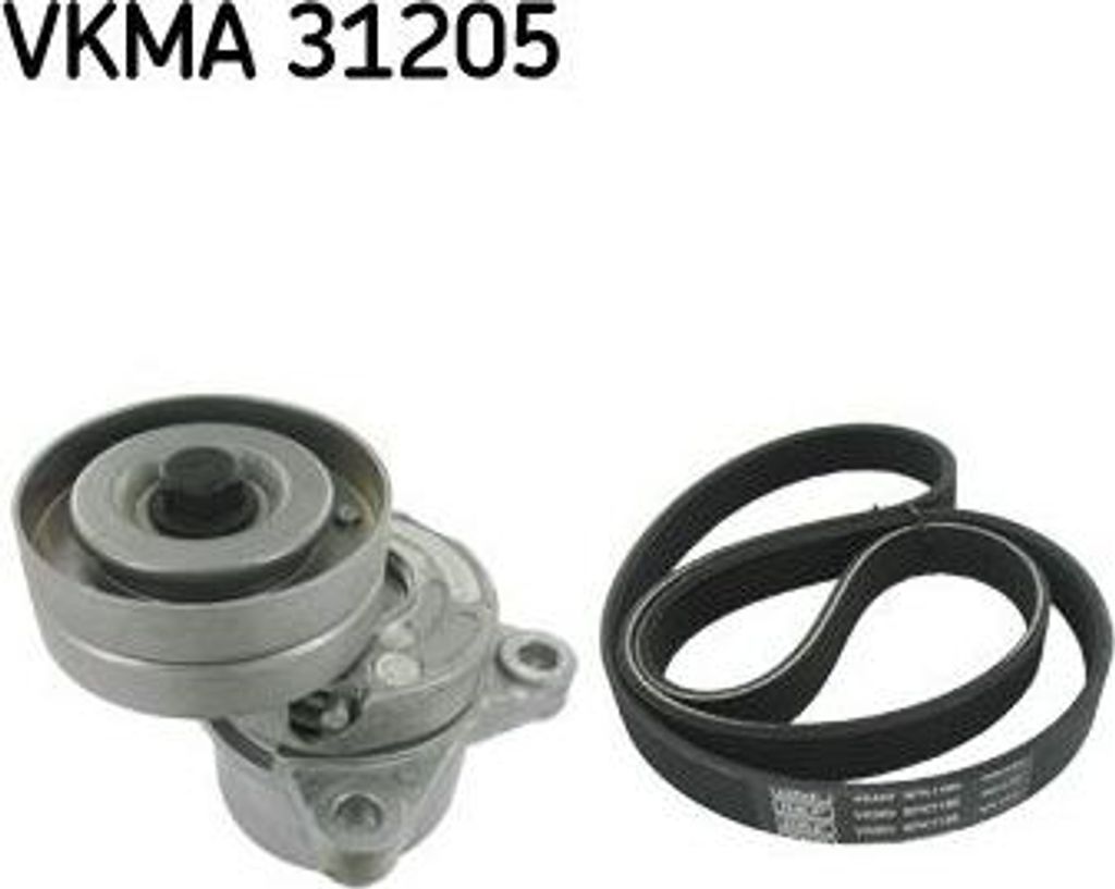 SKF VKMA 31205 Keilrippenriemensatz OE 032145299C kompatibel mit Cordoba, Ibiza, Inca, Caddy, Polo 6V