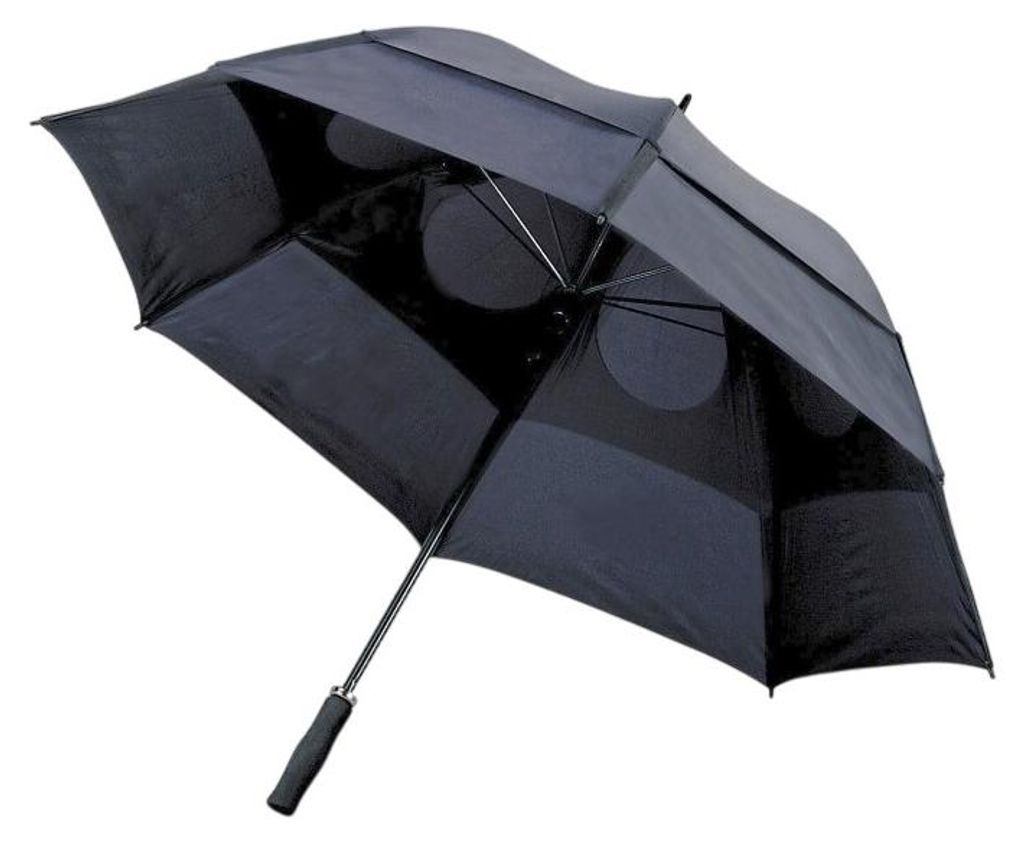 L-Merch - "Sheffield" Stockschirm LT4547 (100 cm x 130 cm) (Grau)