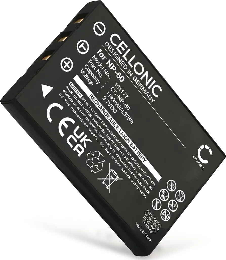 Batteria 1180mAh per Minox DC-6311 DC-5211 | Li-ion 3.7V CELLONIC