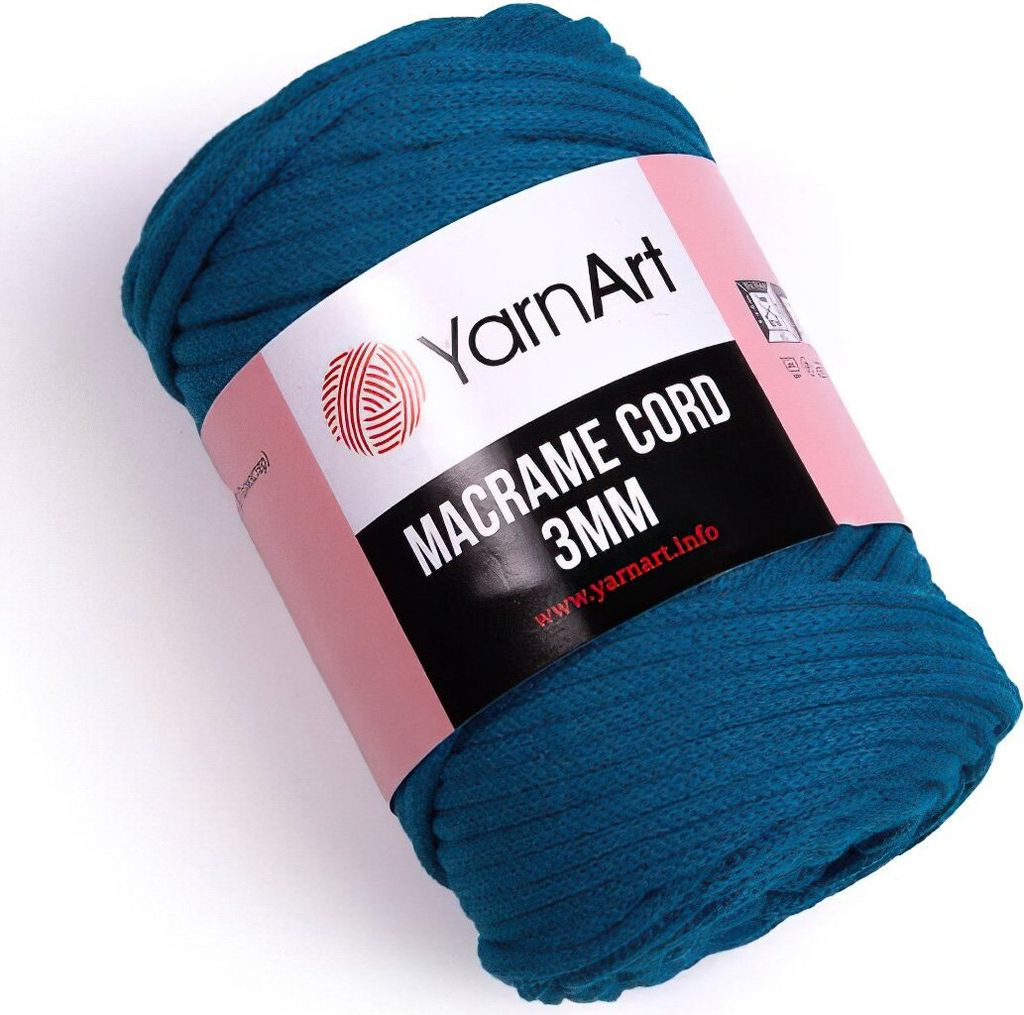 Yarn Art Macrame Cord 3 mm 85 m 789 Dark Blue Schnur Produktbild 