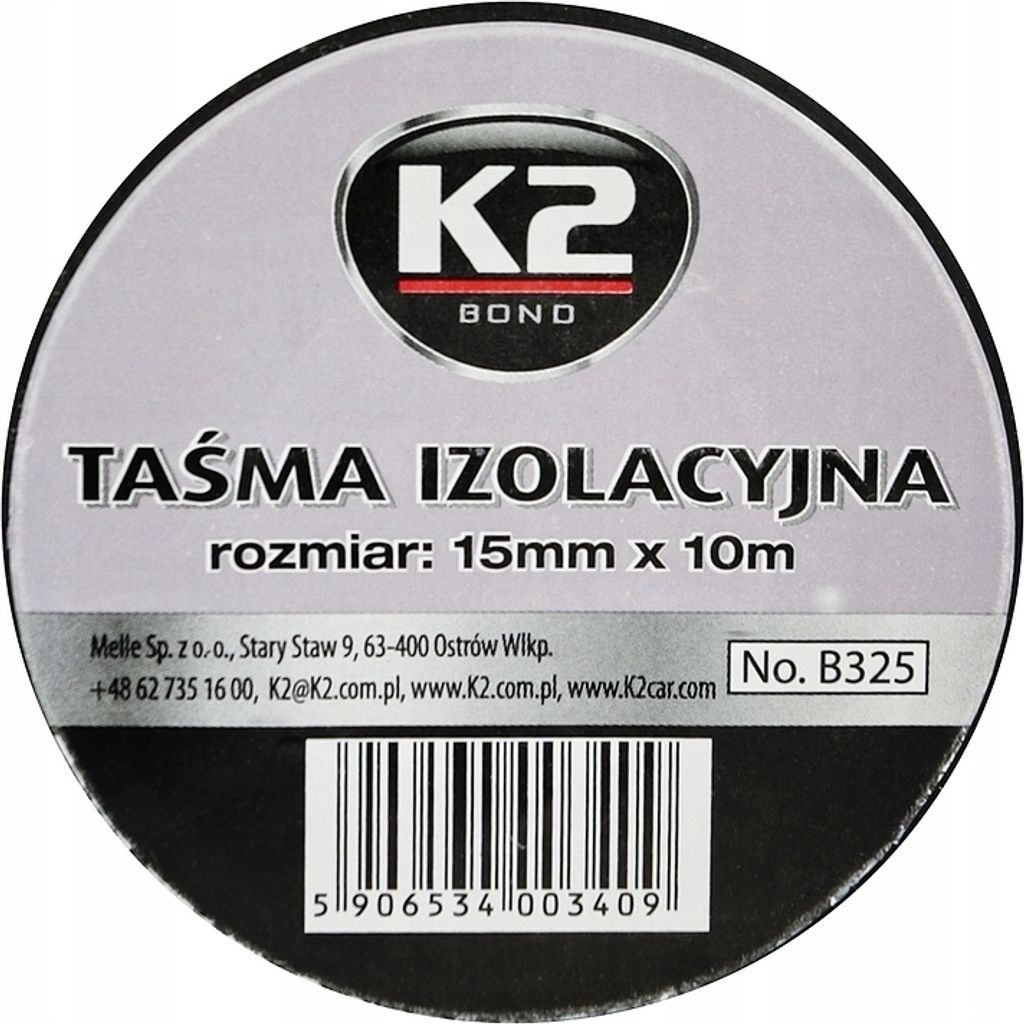 Nastro isolante elettrico in PVC nero, 10 m x 15 mm, 10 Immagine del prodotto 