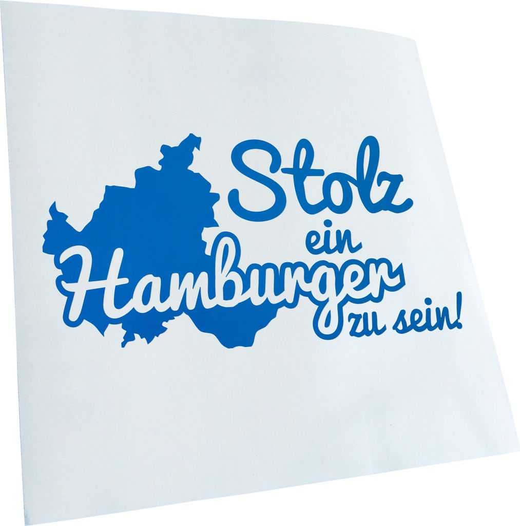 Kiwistar - Autoaufkleber - Hamburger Stolz - Neonpink - 20x10cm - Aufkleber für Auto, Laptop, Fahrrad, LKW, Motorrad mehrfarbig JDM Decal Racing